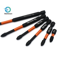 6Pcs S2 Cross Screwdriver Bit FPH2 25-150mm Batch Head Electrician Power Tool High Hardness Screw Dr