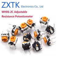 10PCS WH06-2C Adjustable Resistance Potentiometer horizontal type 1M 1K/2K/5K/10K/100K/200K/500K 102