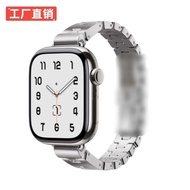 Suitable for Apple Watch Series 11 Smart Watch Strap Gr H Chain Butterfly Buckle Steel Strap