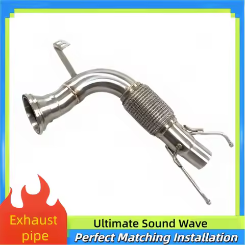 High-flow Downpipe Exhaust for BMW Mini Cooper S/JCW F56B48 2.0T 2017-2023 SS304 Sport Catalytic Con