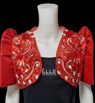 Filipiniana Bolero Top 3D Lace