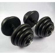 Rubberized Dumbbell 10KG/15KG/20KG/30KG Pair Rubberized Dumbbell Adjustable