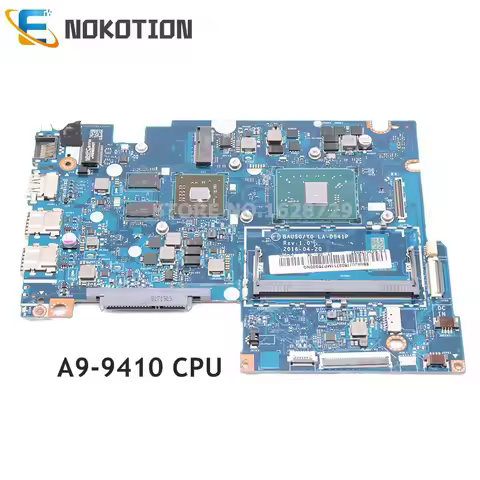 NOKOTION For Lenovo Yoga 510-14AST 500-14ACZ Laptop Motherboard A9-9410 CPU 5B20J76037 BAUS0 Y0 LA-D