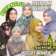 ❣✨️BAWAL MINAZ HIJAB BIDANG 55✨️ Tudung Printed Cotton Voile Premium Edition Raya | Haramain | Pertiwi▲