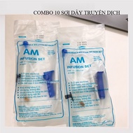 COMBO of 10 AM infusion lines sterilized with E.O gas