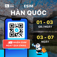 eSIM 4G du lịch Hàn Quốc - Gói theo ngày (03 - 07 ngày) - Gohub gửi eSIM qua email