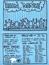 After Keith Haring Rain Dance Benefit Poster
