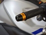 Agras MT-25 (15-) 301-277-000GB Bar End, White, 2-Piece Type (Base: Machined Aluminum + End: Juracon