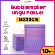 Amplop Bubble Mailer Wrap 18x23 cm Ungu Pastel Premium Quality