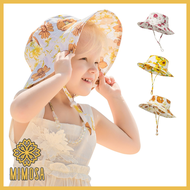 หมวกบักเก็ตเด็ก (F01) ลายดอกไม้ หมวกเด็ก หมวกเด็กบัคเก้ต ใส่ได้ทั้งเด็กผู้ชายผู้หญิง สำหรับเด็ก 3-5 ขวบ มีเชือก สวยงาม สีสันสดใส BY MIMOSA
