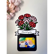 Custom Gift card holder Customized Starbucks TouchNGo Google play gift card premium card parents day