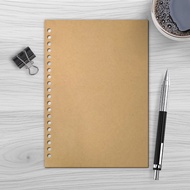 Loose Leaf Kraft Paper Brown A5 A5 Binder Refill