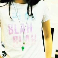 綠玉十字架香氛項鍊 寶石x香氛石 天然水晶 70cm鈦鋼Y字中長鍊