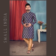 {**ส่งฟรี**} SMALL INDIA 💁♂️ Jacquard Silk Traditional Wear 💁♂️ Kurta Pajama For Men