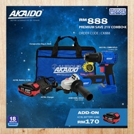 AKAIDO SAVE 21V COMBO K- CK888 (AK21BL-13MM-B , AKM100BL-B)