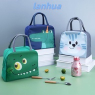 LANHUA Cartoon Lunch Bag, Non-woven Fabric Portable Insulated Lunch Box Bags, Lunch Box Accessories Thermal Bag Tote Food Small Cooler Bag