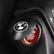 [Ready Stock] BMW Logo Solid Metal Universal Zinc Alloy Car Engine Ignition Push Start Button Cover 