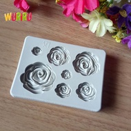 [Eighth] 3D Rose Flower Silicone Fondant Chocolate Mould Cake Decor Sugarcraft Mold [Preferred]