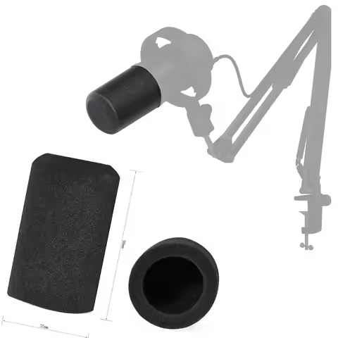 Microphone Windshield Sponge Cover for FIFINE Amplitank K688 Dust Cover Black Gray