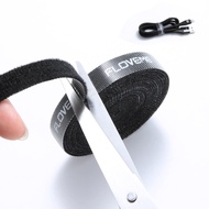 Velcro tape cable management tie line earphone housing multifunction wire receptacle