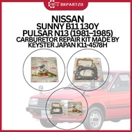 Nissan Sunny B11 130y Pulsar N13 (1981–1985) Carburetor Repair Kit Made By Keyster Japan K11-4578H