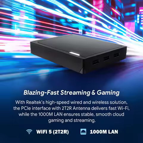 RT-X2 1000M Android 14 TV Box Realtek RTD1325 CPU Support AI-PQ AI-SR Set Top Box Android 14.0 2T2R 