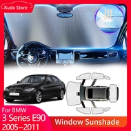 Full Coverage Sunshades for BMW 3 Series E90 2005-2011 316i 318i 320i Front Windshield Curtain Rear 