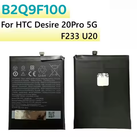 New B2Q9F100 5000mAh Battery for HTC Desire 20pro 5G F233 U20 Newly upgraded Rechargeable Mobile Pho