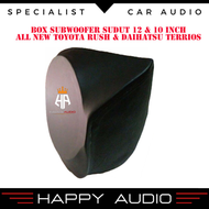 Box Sudut MDF 18mm Subwoofer Audio Mobil 12 Inch All New Rush Terios High Quality