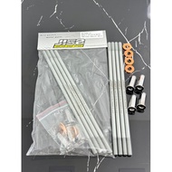 Good Quality Decorative Shirt Pole Nut Set 125-mio-Sonic Length 9.0 Inches-9.7 Inches-10 Inches