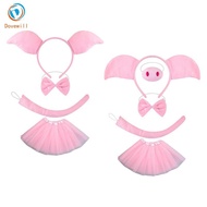 [Dovewill] Animal Costume Set Holiday Party Decorative Tail for Stage Shows Kids Boys Girls