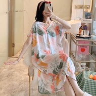 Dress Baju Tidur Wanita Pajamas Cotton Silk