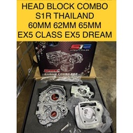 EX5 HEAD BLOCK COMBO SET ENGINE CRANKCASE COMBO SET S1R THAILAND 60MM 62MM 65MM 26/30 27/31 28/32 FO