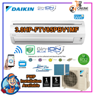 WIFI DAIKIN R32 3HP Air Conditioner FTV85PBV1MF Gin-ION Filter Standard Non Inverter FTV PB SERIES FTV85PB FTV85P / RV85P -3WM-G1F SMART CONTROL DAIKIN AIRCOND DAIKIN NON INVERTER