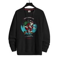 Risrus Apparel Sweater SANTA SKATE Sweater Outerwear Men CrewNeck Unisex