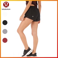 New 4 Color Women Lululemon Spliced Yoga Shorts Hot Pants MM284
