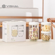 TOPLES KACA SET 4 IN 1 CANISTER - TOPLES SATUAN / SEAL SNACK JAR / TOPLES