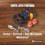 HB4 FEMALE LIGHT SOCKET HB4 FEMALE LIGHT SOCKET/ HB4 AUTOMOTIVE WATERPROOF LIGHT SOCKET/