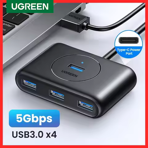 UGREEN USB Hub 5Gbps 4 Ports USB 3.0 HUB Splitter for Hard Drives USB Flash Drive Adapter MacBook Pr