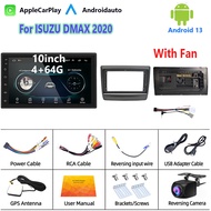 9 นิ้ว 2Din Android 13 รถวิทยุบลูทู ธ อัตโนมัติสำหรับ  ISUZU DMAX 2020 2 Din GPS นำทาง WIFI จอติดรถย