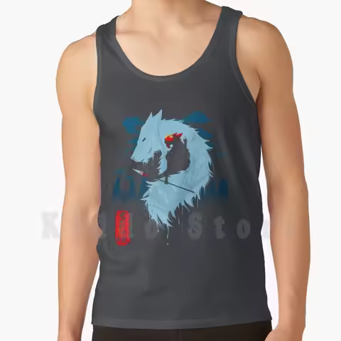 Princess Tank Tops Vest Sleeveless Studio Ghibli Hayao Miyazaki Nausica ? Laputa Totoro Catbus Kiki 