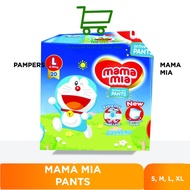 Mamamia Baby Diapers Pants L20 Popok Sekali Pakai Model Celana