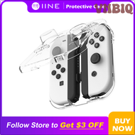 VNBIQ IINE กล่องเก็บโปร่งใสพีซีสำหรับ Nintendo Switch Joy-Con BVNEA