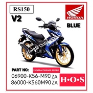 Cover Set / Stripe Sticker Honda RS150 RS150R V2 ( BLUE ) 100% Honda Original