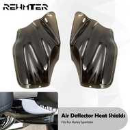 RW Motorcycle Reflective Saddle Shields Air Heat Deflector Smoke For Harley Sportster XL 1200 883 48
