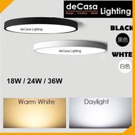 Black / White Casing Modern 36W/24W/18W LED Ceiling Light Modern Round Hanging Light Daylight / Warm