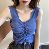 SA3231 -M'SIA Stok Sedia Fesyen Baju Wanita.Ready Stock Women Singlet Sleeveless Knitted Top 修身短款针织小