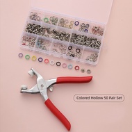 Runvictor 100 Sets Nap Button Plier Metal Snap Button Set Snap Button Fastener DIY Clothes Snap Buta