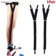 [Yiiweng] Shirt Stays Garter Belt Suspenders Elastic Shirt HolderAdjustable Sock Suspender [my]