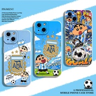 Argentina Suitable for iPhone16promax Phone Case Apple 17air Crayon Shin-Chan 15 World Cup 14 Weeks
